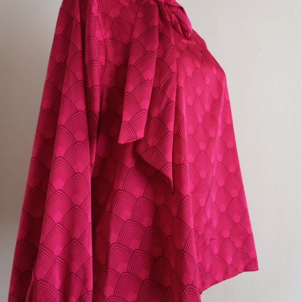Worthington Size PXXL Bow Tie Blouse Red Color Long Sleeve New With Tag $25 - Picture 8 of 12